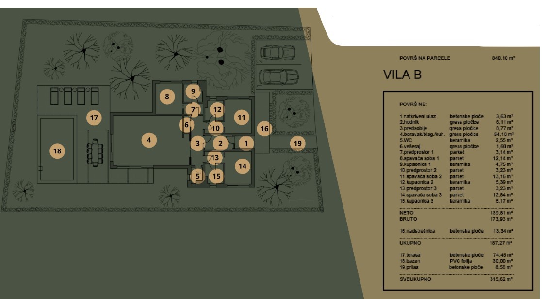 Дом в Водняне, Хорватия, 173.93 м² - фото 6