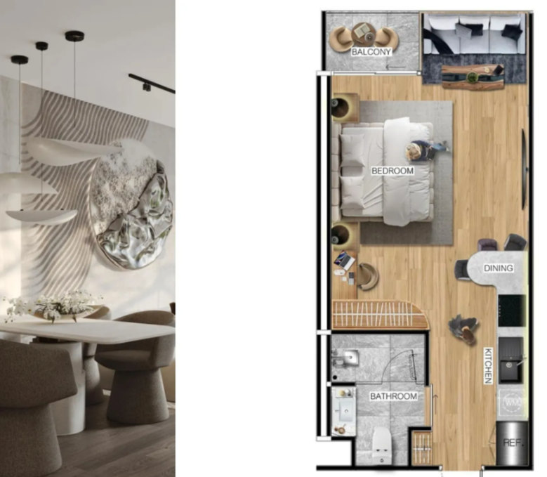 Квартира на Пхукете, Таиланд, 36 м² - фото 9