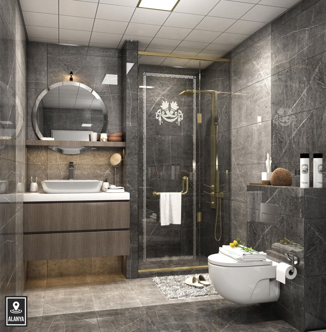 Квартира в Алании, Турция, 46 м² - фото 9