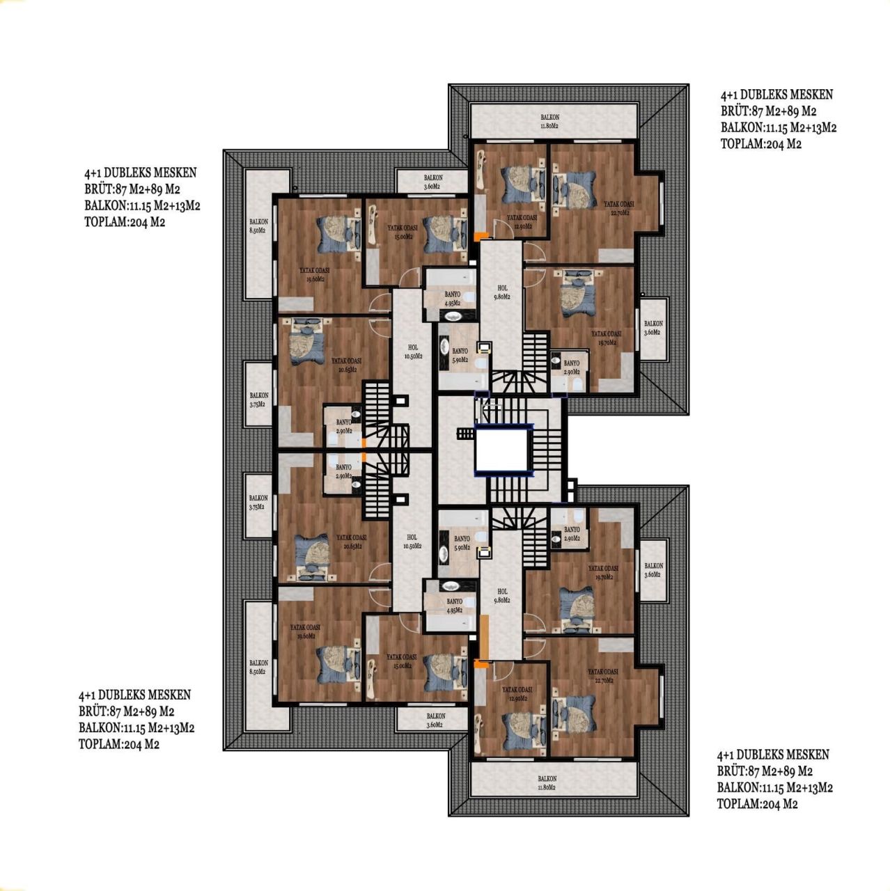 Квартира в Алании, Турция, 108 м² - фото 10