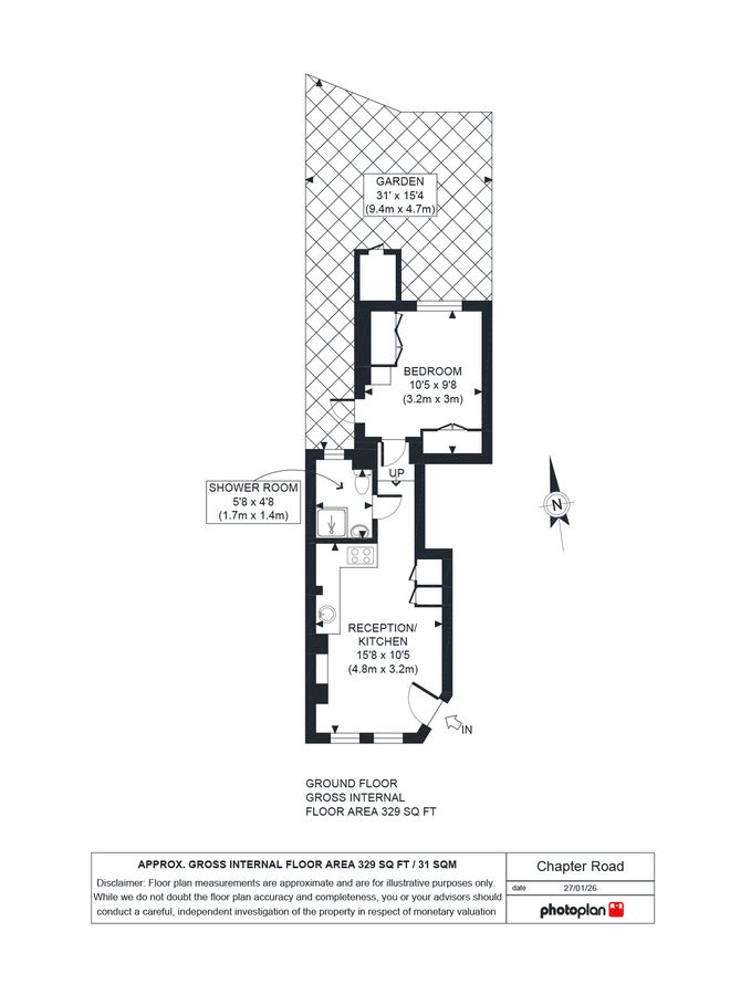 Квартира в Лондоне, Великобритания, 31 м² - фото 8