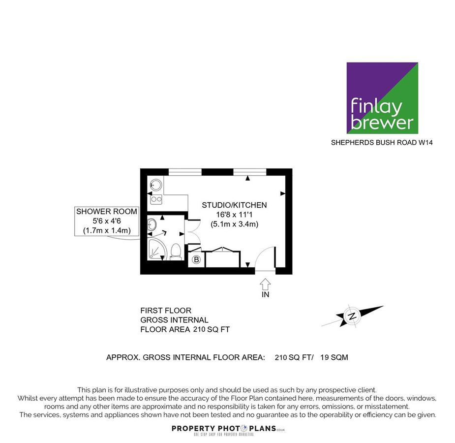 Квартира в Лондоне, Великобритания, 19 м² - фото 10