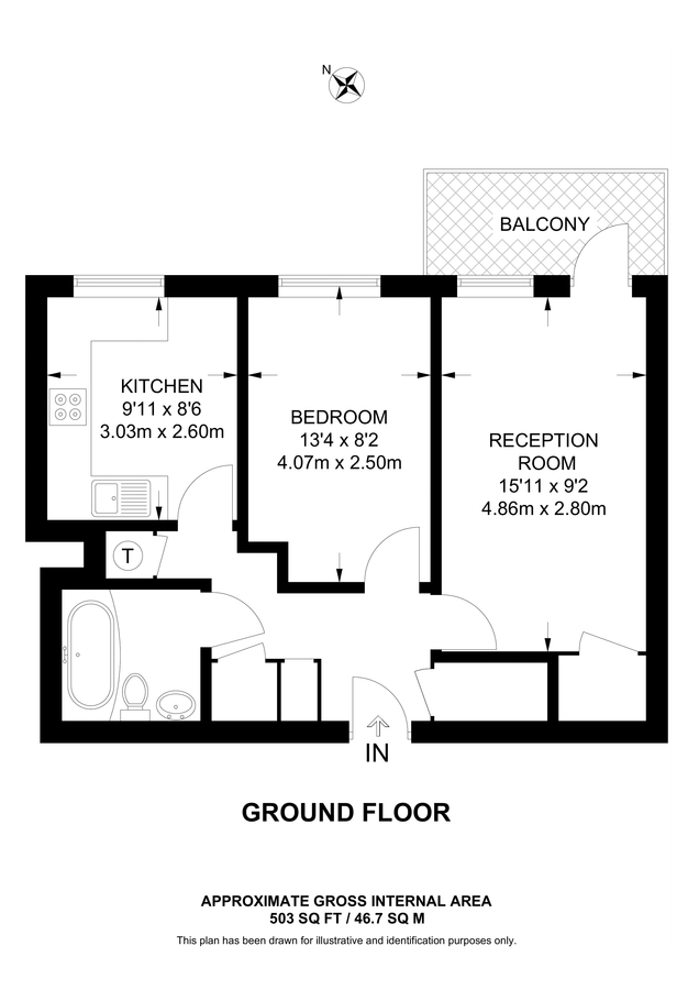 Квартира в Лондоне, Великобритания, 47 м² - фото 12
