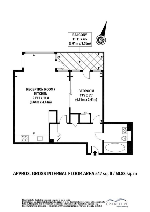 Квартира в Лондоне, Великобритания, 51 м² - фото 12