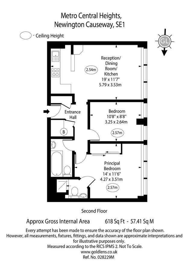 Квартира в Лондоне, Великобритания, 57 м² - фото 15