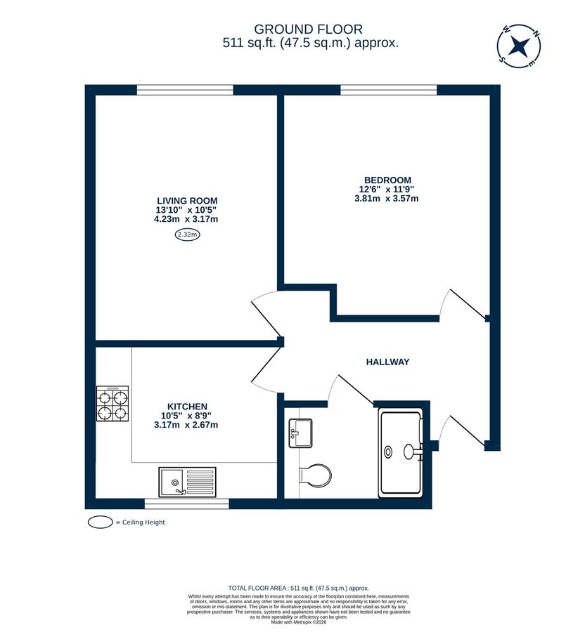 Квартира в Лондоне, Великобритания, 48 м² - фото 18