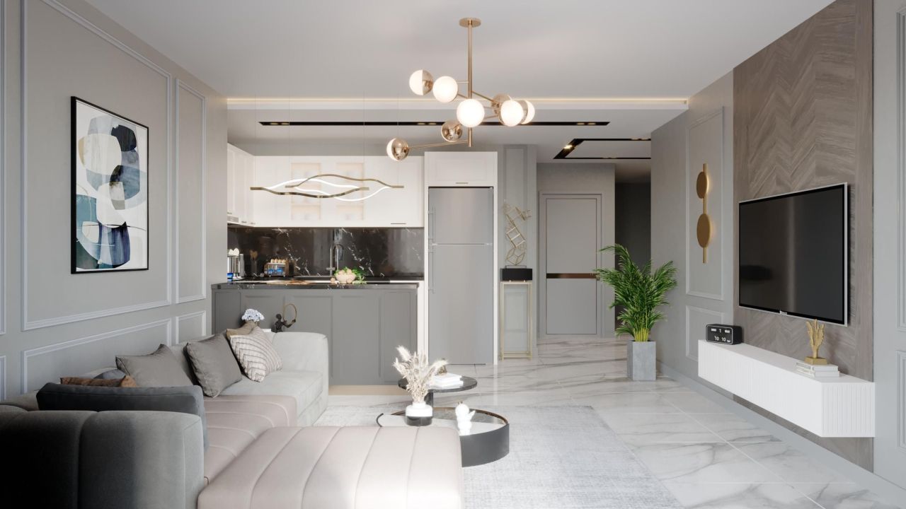 Квартира в Алании, Турция, 45 м² - фото 12