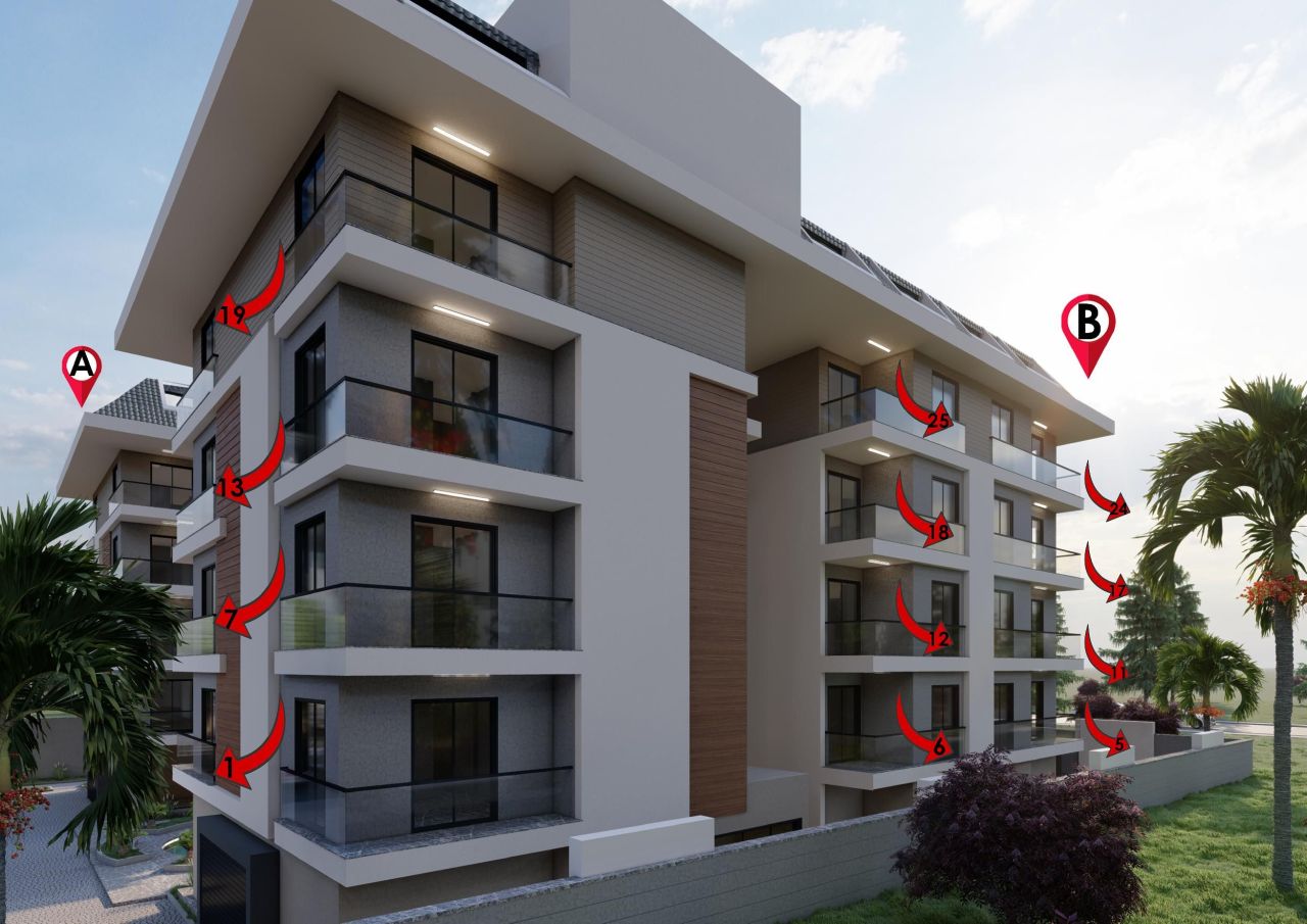 Квартира в Алании, Турция, 46 м² - фото 12