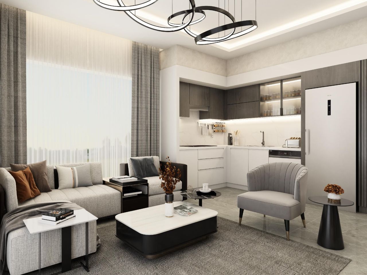 Квартира в Алании, Турция, 50 м² - фото 12