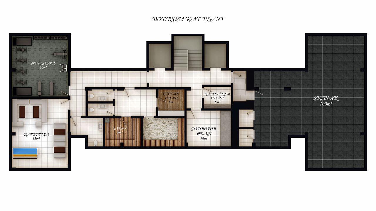 Квартира в Алании, Турция, 50 м² - фото 12