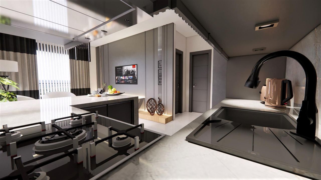 Квартира в Алании, Турция, 46 м² - фото 12