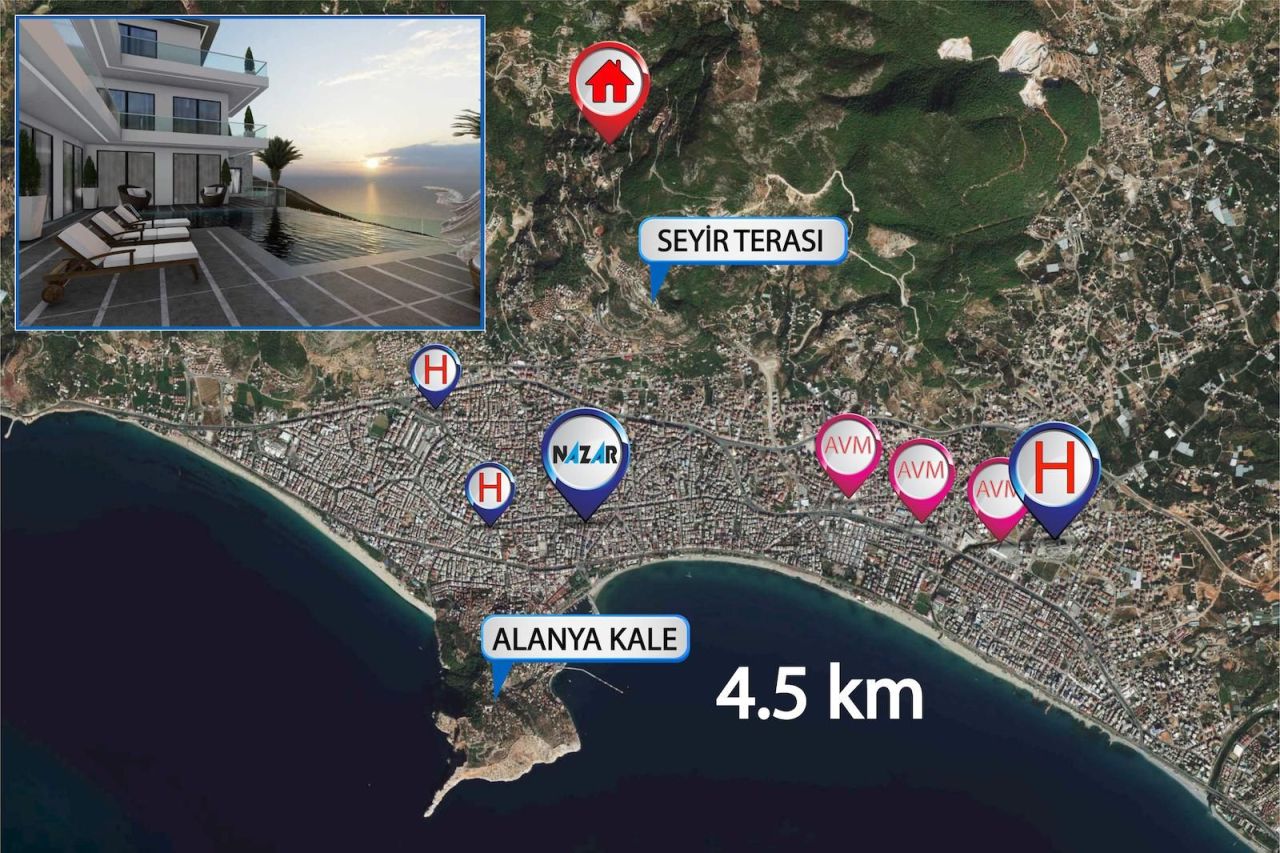 Вилла в Алании, Турция, 600 м² - фото 14