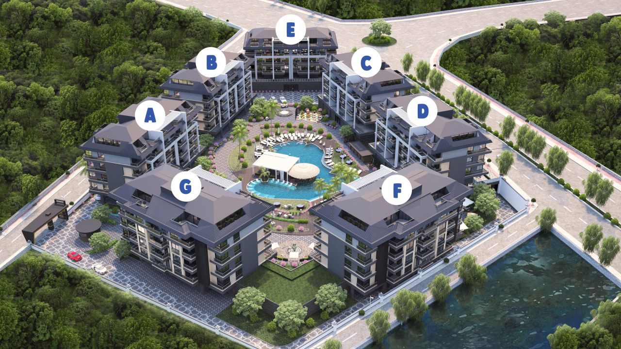 Квартира в Алании, Турция, 95 м² - фото 15