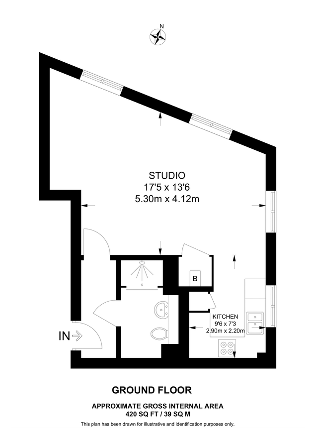 Квартира в Лондоне, Великобритания, 39 м² - фото 9