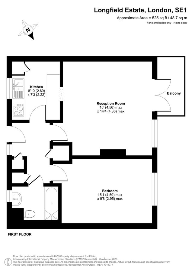 Квартира в Лондоне, Великобритания, 49 м² - фото 10
