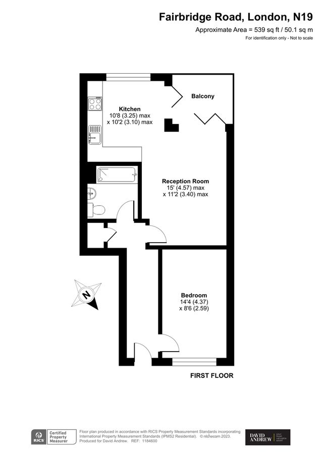 Квартира в Лондоне, Великобритания, 50 м² - фото 12