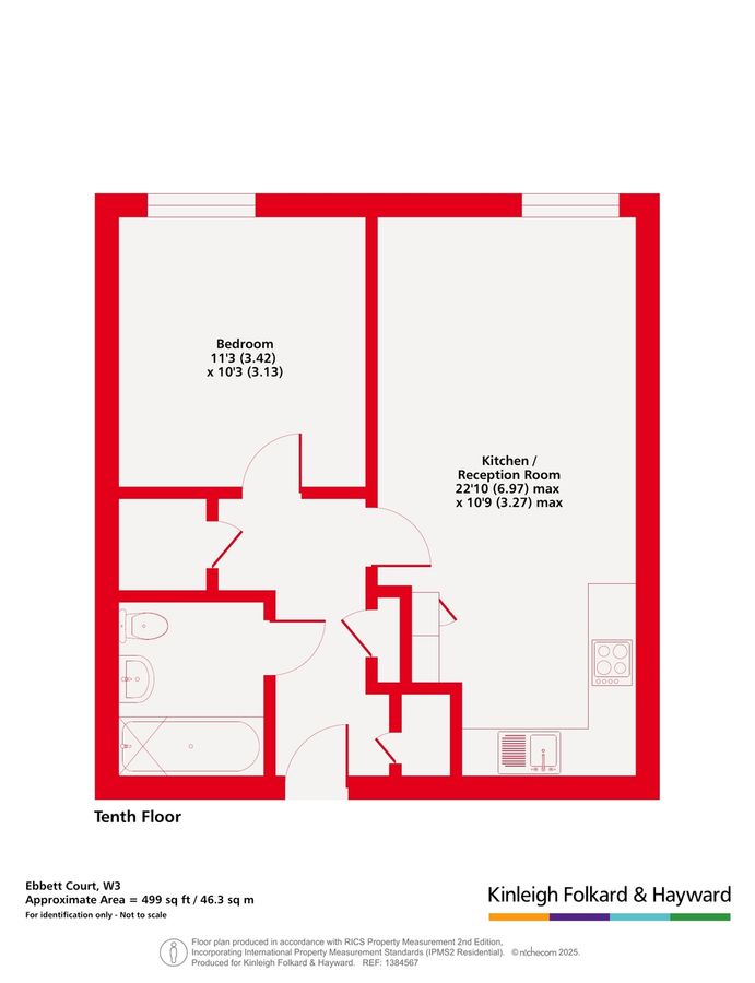 Квартира в Лондоне, Великобритания, 46 м² - фото 13