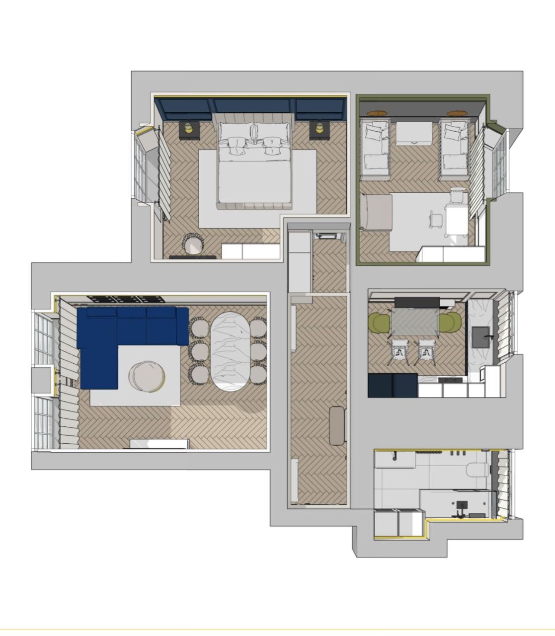 Апартаменты в Лондоне, Великобритания, 79 м² - фото 10