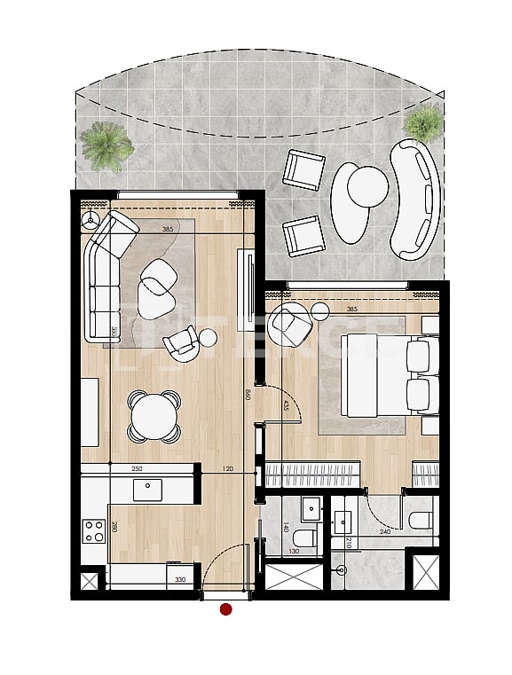 Апартаменты Остров Аль-Марджан, ОАЭ, 169 м² - фото 18