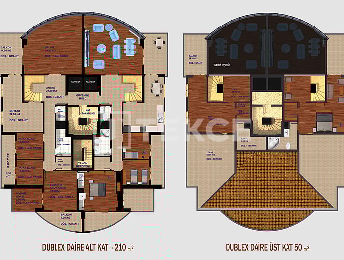 Апартаменты Акчаабат, Турция, 260 м² - фото 18