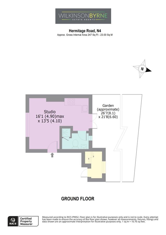 Квартира в Лондоне, Великобритания, 23 м² - фото 14
