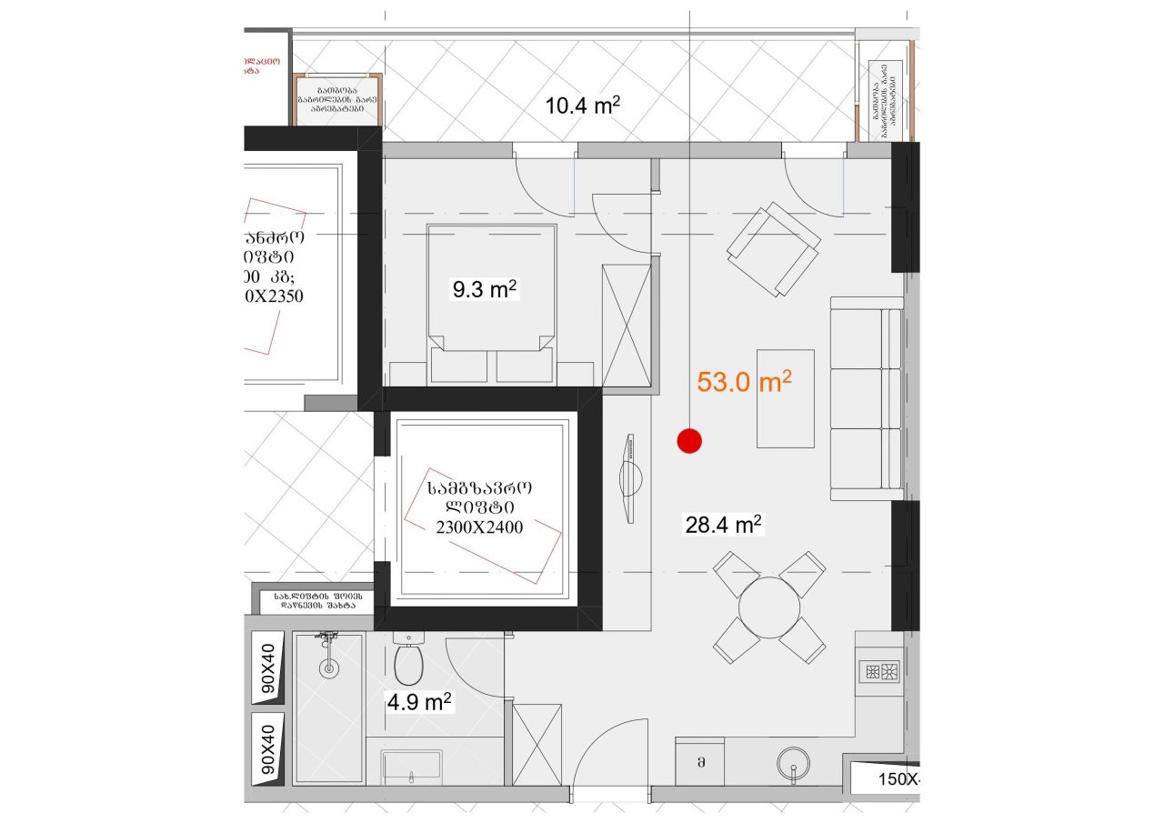 Квартира в Батуми, Грузия, 53 м² - фото 2