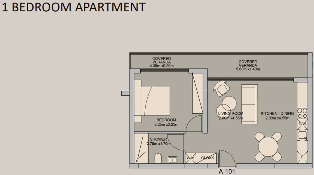Квартира в Пафосе, Кипр, 60 м² - фото 12