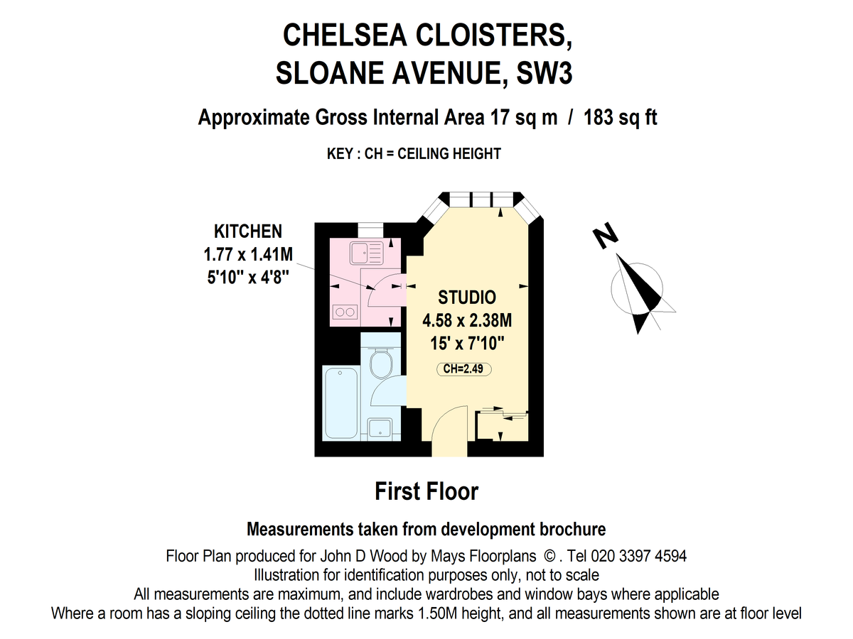 Квартира в Лондоне, Великобритания, 17 м² - фото 7