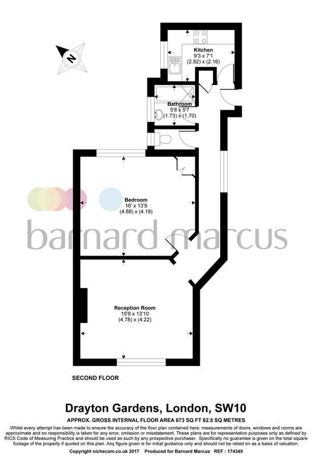 Квартира в Лондоне, Великобритания, 63 м² - фото 9