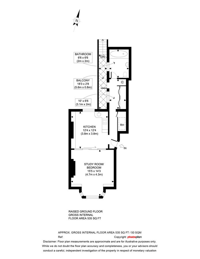 Квартира в Лондоне, Великобритания, 50 м² - фото 11