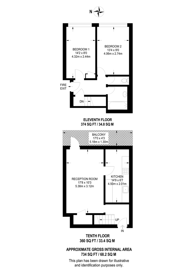 Квартира в Лондоне, Великобритания, 68 м² - фото 14