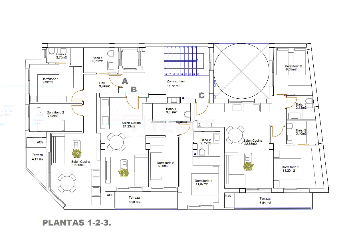 Апартаменты в Гуардамар-дель-Сегура, Испания, 62 м² - фото 15