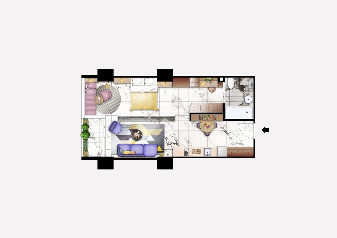 Апартаменты в Пномпене, Камбоджа, 60 м² - фото 6