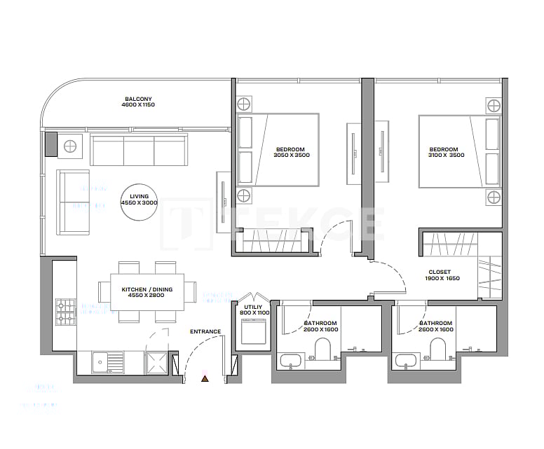 Апартаменты Остров Синия, ОАЭ, 61 м² - фото 12