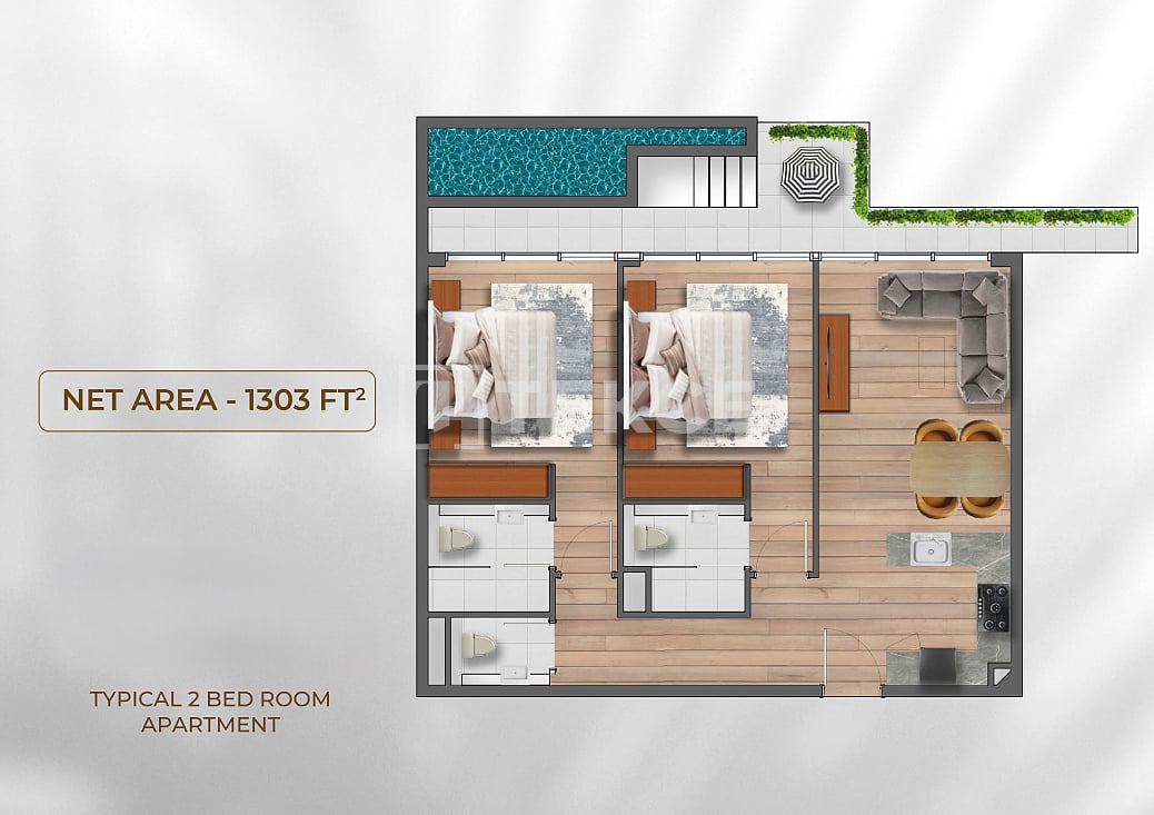 Апартаменты в Дубае, ОАЭ, 159 м² - фото 18