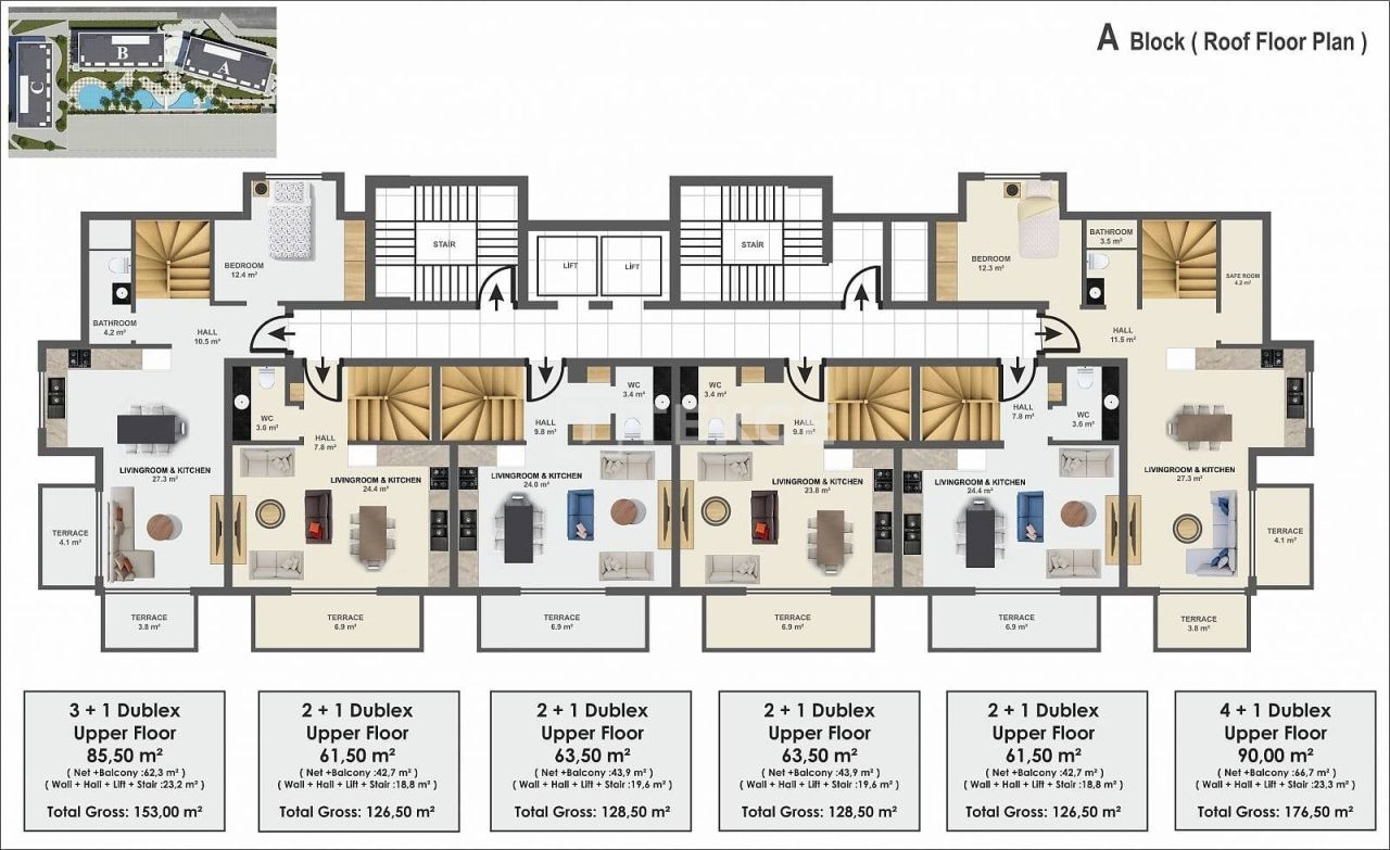 Апартаменты в Алании, Турция, 70 м² - фото 19