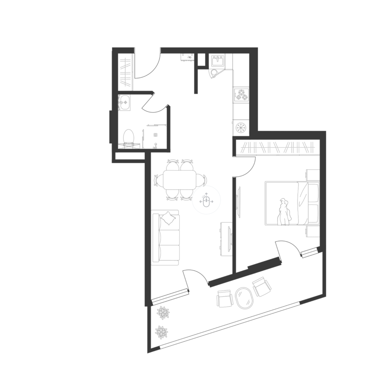 Квартира в Батуми, Грузия, 56 м² - фото 2