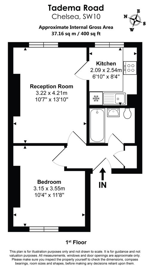 Квартира в Лондоне, Великобритания, 37 м² - фото 6
