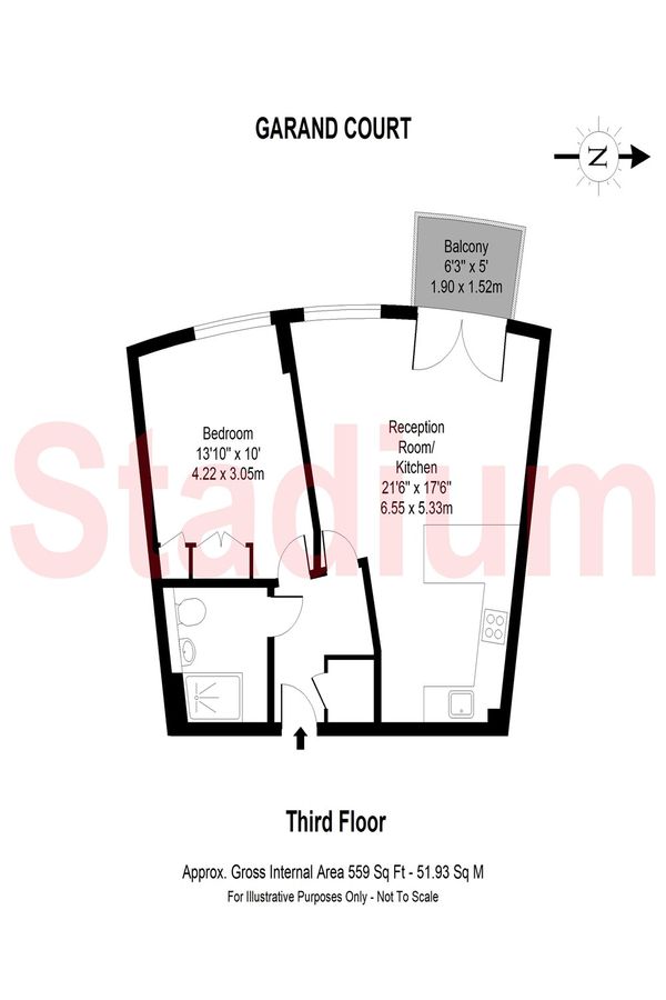 Квартира в Лондоне, Великобритания, 52 м² - фото 11