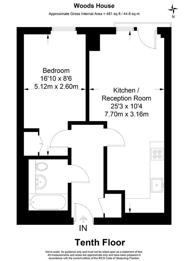 Квартира в Лондоне, Великобритания, 45 м² - фото 13