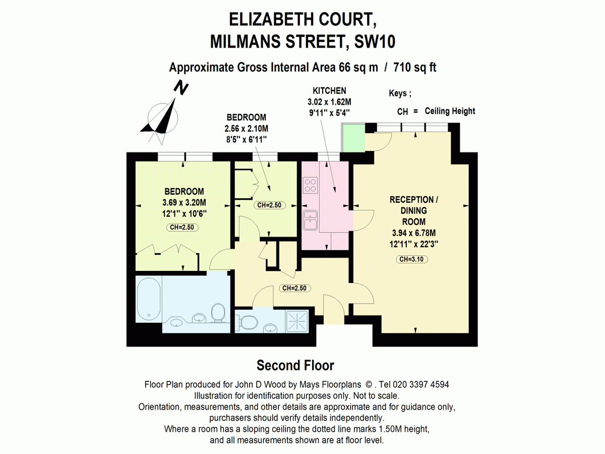 Квартира в Лондоне, Великобритания, 66 м² - фото 13