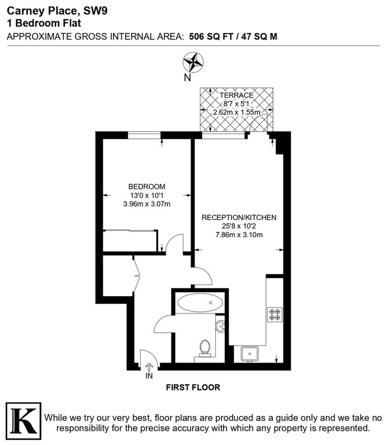 Квартира в Лондоне, Великобритания, 47 м² - фото 16