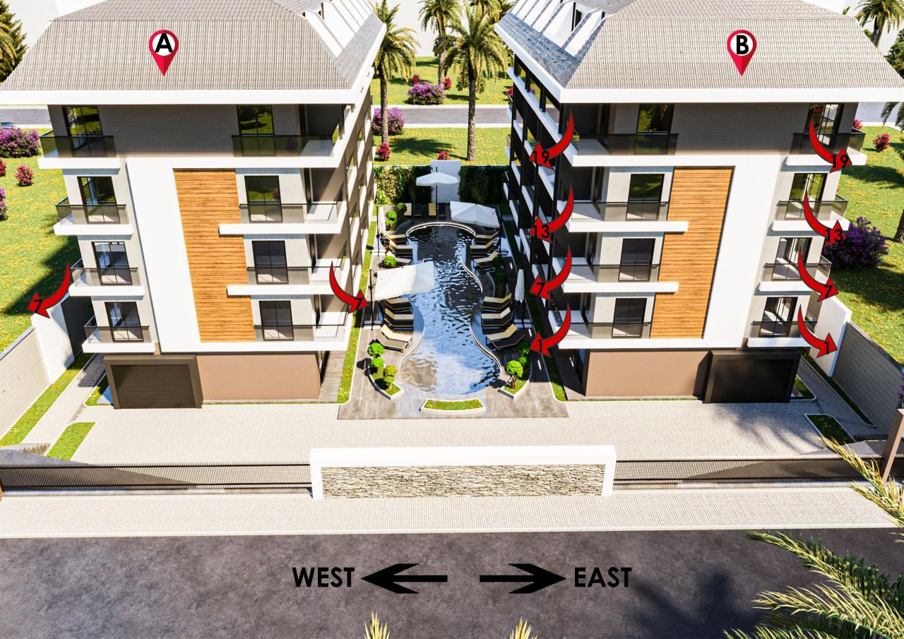 Пентхаус в Алании, Турция, 80 м² - фото 17