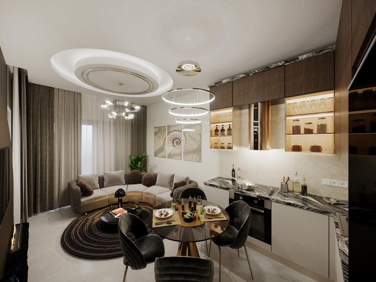 Квартира в Алании, Турция, 44 м² - фото 17