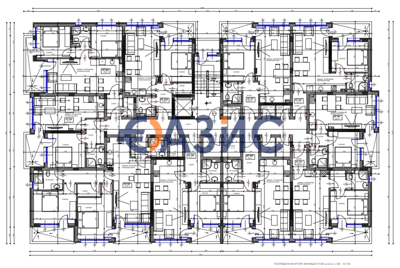 Апартаменты в Поморие, Болгария, 62.9 м² - фото 19