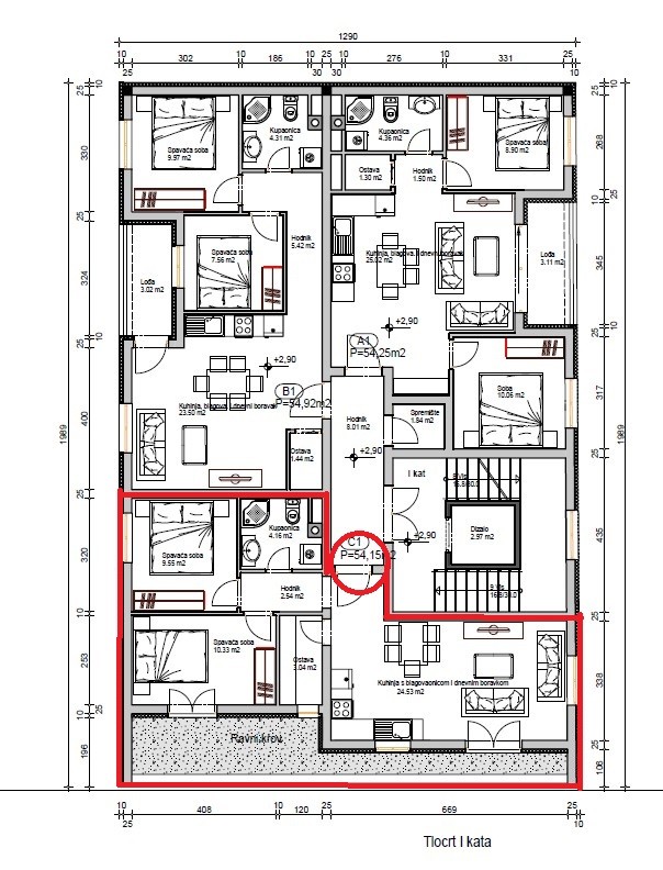 Квартира в Пуле, Хорватия, 54.15 м² - фото 2