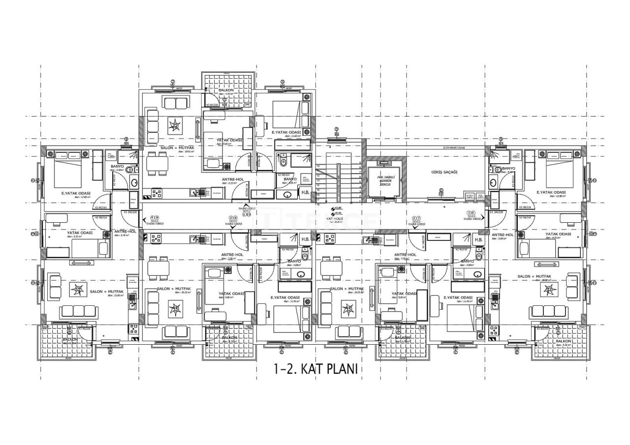 Апартаменты в Анталии, Турция, 80 м² - фото 19