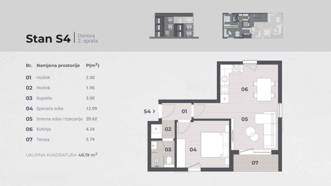 Апартаменты в Тивате, Черногория, 48.2 м² - фото 12