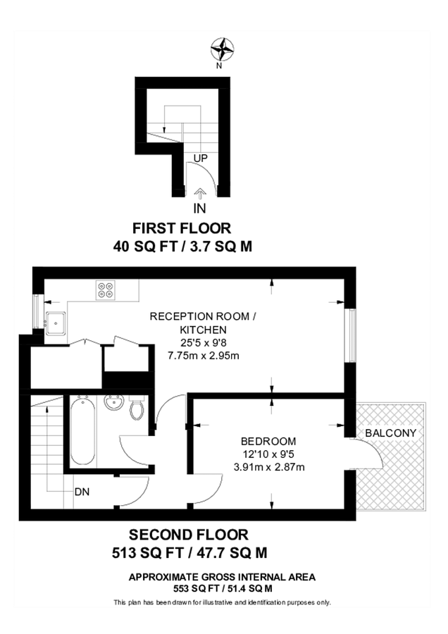 Квартира в Лондоне, Великобритания, 48 м² - фото 10