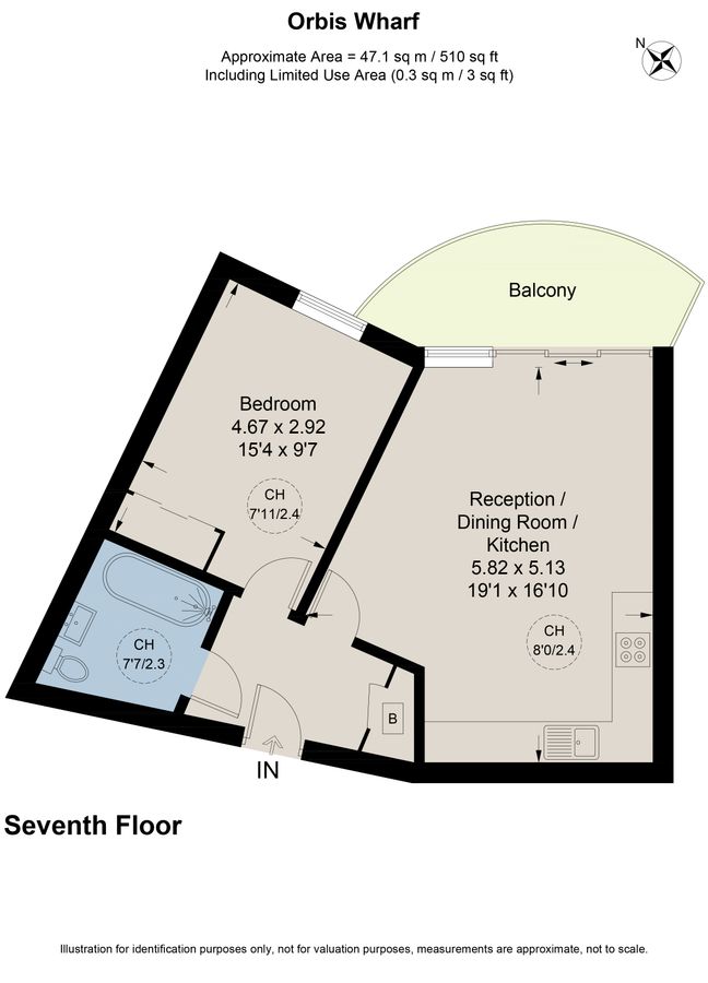 Квартира в Лондоне, Великобритания, 47 м² - фото 17